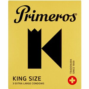 Primeros The King – extra velké kondomy (3 ks) obraz