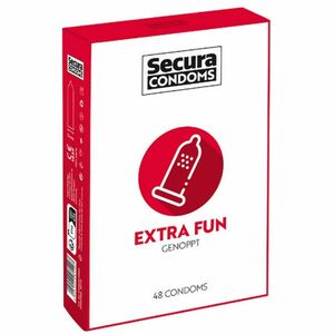 Secura Extra Fun – vroubkované kondomy (48 ks) obraz