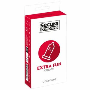 Secura Extra Fun – vroubkované kondomy (12 ks) obraz