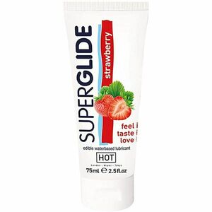 Hot SUPERGLIDE jahodový lubrikační gel Strawberry (75 ml) obraz