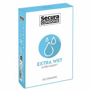 Secura Extra Wet – extra lubrikované kondomy (48 ks) obraz