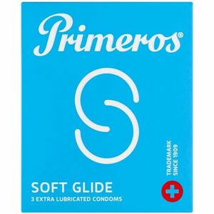 Primeros Soft Glide – extra lubrikované kondomy (3 ks) obraz