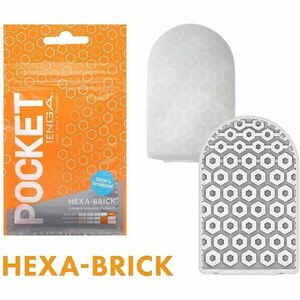 TENGA Jednorázový masturbátor Pocket (7 cm), oranžový obraz