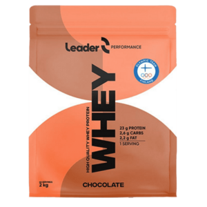 LEADER Whey Protein 2kg - jahoda obraz