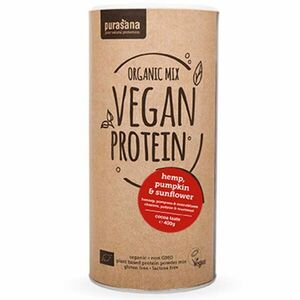 Purasana Vegan Protein MIX BIO 400g - kakao obraz