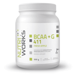 NutriWorks BCAA + Glutamin 4: 1: 1 500g - jablko obraz