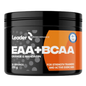 LEADER EAA + BCAA 250g - pomeranč, mandarinka obraz