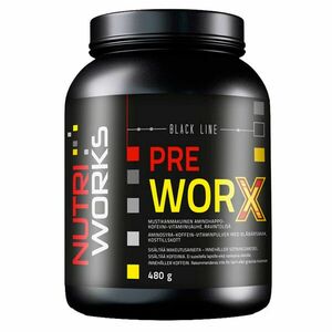 NutriWorks Pre Worx 480g - borůvka obraz