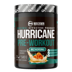 MAXXWIN Hurricane Pre-Workout No Caffeine 540g - pomeranč obraz