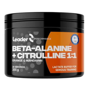 LEADER Beta Alanine + Citruline 1: 1 200g - pomeranč, mandarinka obraz