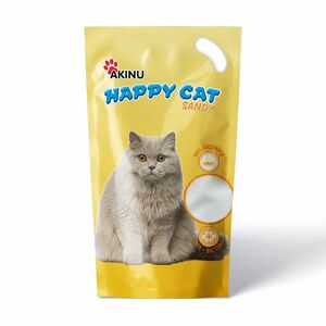 Akinu Happy cat podestýlka pro kočky jemná Sandy 7, 2 l obraz