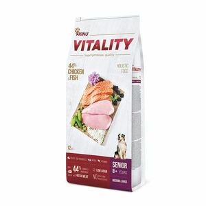 Akinu VITALITY kuřecí a rybí granule pro seniorní psy 12 kg obraz