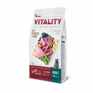 Akinu VITALITY granule pro dospělé kočky kuřecí a jehněčí 1, 5 kg obraz