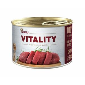 Akinu VITALITY konzerva pro psy hovězí jemně krájené 200 g obraz