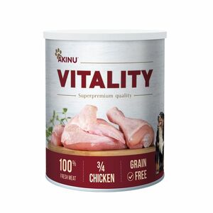 Akinu VITALITY konzerva pro psy 3/4 kuřete 800 g obraz