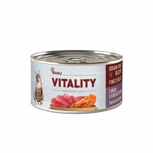 Akinu VITALITY konzerva pro kočky tuňák s krevetami 70 g obraz