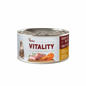 Akinu VITALITY konzerva pro kočky kuřecí s krevetami 70 g obraz