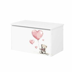 NELLYS Box na hračky - Teddy love - růžový obraz