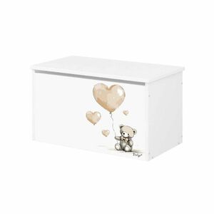 NELLYS Box na hračky - Teddy love - béžový obraz