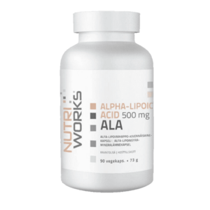 NutriWorks Alpha Lipoic Acid 500mg - 90 kapslí obraz