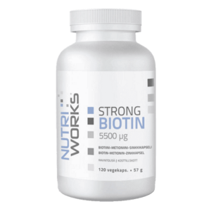 NutriWorks Strong Biotin 5500µg - 120 kapslí obraz