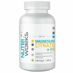 NutriWorks Magnesium Citrate + B6 - 120 kapslí obraz