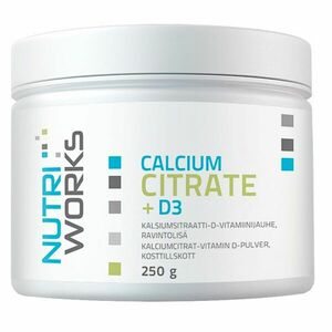 NutriWorks Calcium Citrate + D3 - 250g obraz