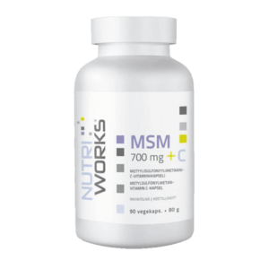 NutriWorks MSM 700mg + C - 90 kapslí obraz