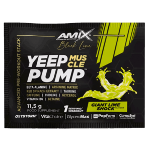 Amix Nutrition Black Line Yeep Pump 345g - giant lime shock obraz