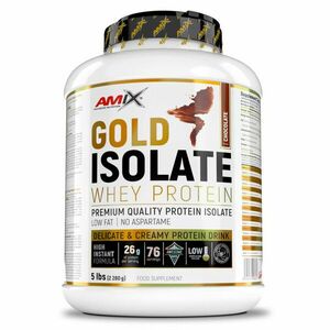 Amix Nutrition Gold Whey Protein Isolate 2280g - přírodní čokoláda obraz