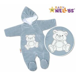 Baby Nellys Kombinézka/overálek Teddy Bear, velikost: 68 - šedá obraz