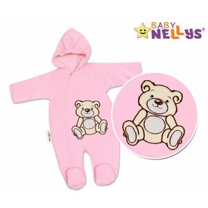 Baby Nellys Kombinézka/overálek Teddy Bear, velikost: 74 - růžová obraz