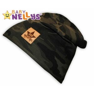 Baby Nellys Bavlněná čepička Army ® - zelená obraz