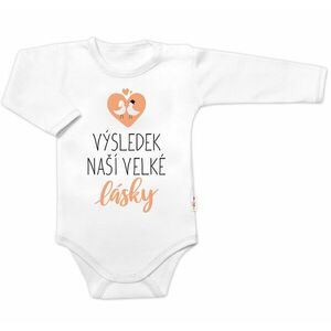 Baby Nellys Body dlouhý rukáv, Výsledek naší velké lásky, bílé obraz