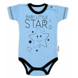 Baby Nellys Body krátký rukáv Baby Little Star - modré obraz