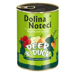 Dolina Noteci SUPERFOOD 400g jelen a kachna pro psy 80% masa obraz