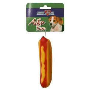 Cobbyspet AIKO FUN Hot Dog 13, 7cm gumová hračka pro psy obraz