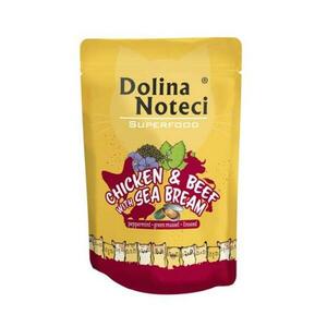 Dolina Noteci SUPERFOOD 85g kuřecí a hovězí maso s pražmou pro kočky 80% masa obraz