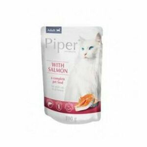 PIPER CAT ADULT 100g losos kapsička pro dospělé kočky obraz