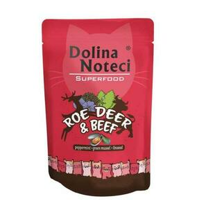 Dolina Noteci SUPERFOOD 85g srnčí a hovězí maso pro kočky 80% masa obraz