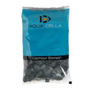 Ebi AQUA DELLA AQUARIUM GRAVEL PEBBLES black 2kg štěrk do akvária obraz