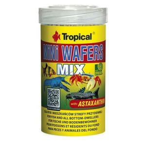 Tropical MiNi Wafers Mix 100ml/55g krmivo v podobě oplatky pro ryby žijících u dna obraz