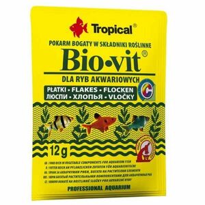 Tropical Bio-vit 12g krmivo bohaté na rostlinné složky pro akvarijní ryby obraz