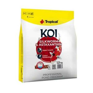 Tropical KOI SILKWORM&ASTAXANTHIN PELLET SIZE L 5l/1, 5kg plovoucí krmivo pro jezírkové obraz