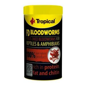 Tropical FD Blood Worms 100ml/7g lyofilizované patentky pro plazy a obojživelníky obraz