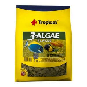 Tropical 3-Algae Flakes 1kg krmivo s řasami pro sladkovodní a mořské ryby obraz