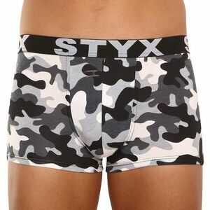 Styx Pánské boxerky art sportovní guma nadrozměr maskáč (R1457) 4XL obraz