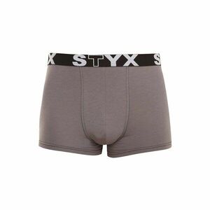 Styx Pánské boxerky sportovní guma tmavě šedé (G1063) XXL obraz