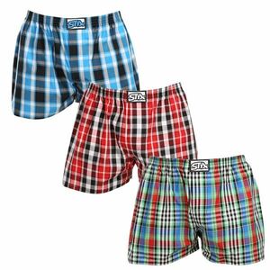 Styx 3PACK pánské trenky klasická guma vícebarevné (3A103456) XL obraz