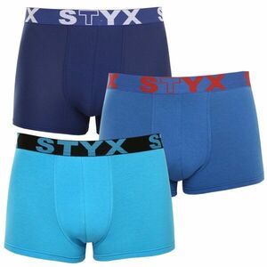 Styx 3PACK pánské boxerky sportovní guma modré (3G96789) L obraz